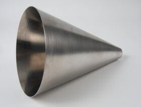 Hastelloy metal spun cone  