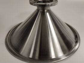 welded Stainless steel cone with packing groove and welded flange